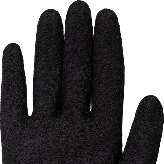 Перчатки защитные TOPFORT п/э с текстурир. латексным покр. красные р.10(XL)