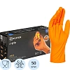 Перчатки одноразовые нитрил GOGRIP ORANGE цв.оранжевый (25пар/уп)р.М,ПС