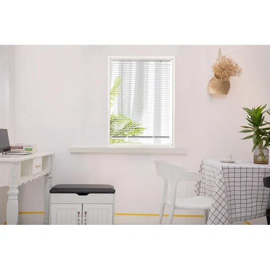 Жалюзи Комус Мебель алюминиевые 140x160см, белые