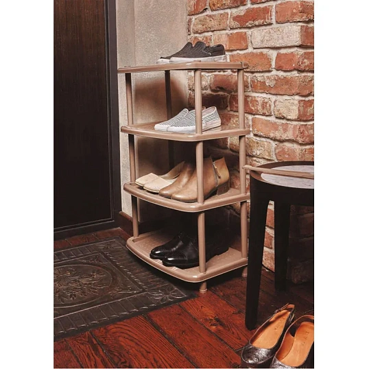 Этажерка BP_ лдля обуви ПАОЛА 3 полки 490Х310Х545мм коричневый
