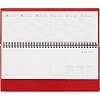 Планинг датированный 2026, красный, 303х150 мм, 120стр, Agenda