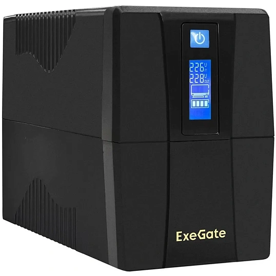 ИБП ExeGate Power Smart ULB-800 800VA/480W, LCD, AVR, 2xEURO(EP212517RUS)