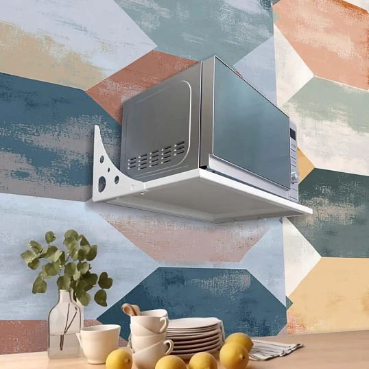 Полка РЭ_для СВЧ печи Rapido RP-700WW, кронштейн и полка, белый (701697)