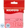 Стикеры Kores бум.для зам. 75х75 неоновая розовая 100л. '47075
