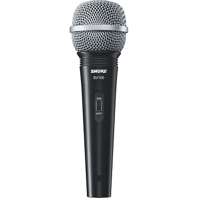 Микрофон Shure SV100-A, вокально-речевой с выкл. и каб.XLR-6.3 мм Jack