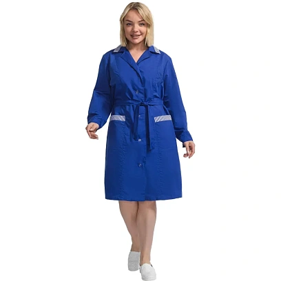 Халат для горничных и уборщиц у01-ХЛ дл.рук вас (р.60-62) 170-176