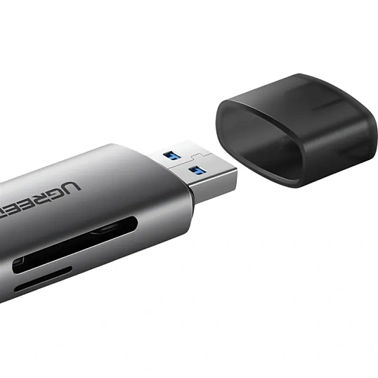 Картридер UGREEN USB-C + USB-A 3.0 для карт памяти TF/SD (50706)