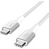 Кабель Belkin (CAB015bt2MWH)BoostCh.240W USB-C to USB-C Braided 2м белый