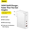 Зарядное устройство сетевое Baseus GaN5 Pro 140W EU White (CCGP100202)