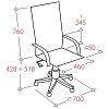 Кресло MT_EChair SU-B-10 ткань черный подл.130/осн.001