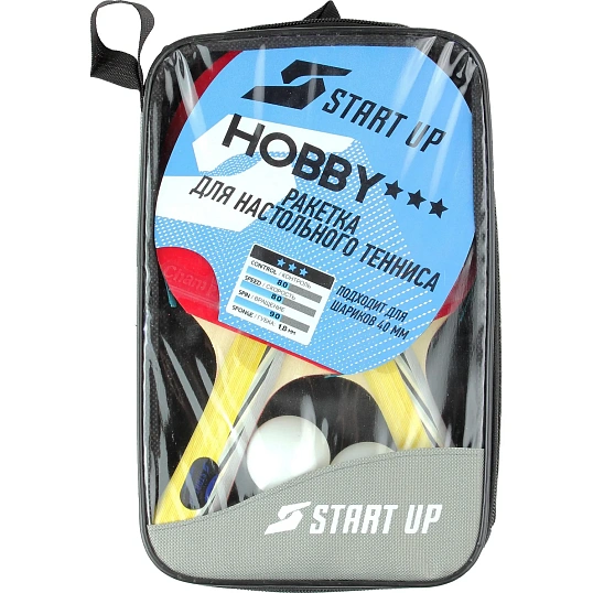 Набор для н/т (2 ракетки, 3 шар.) START UP BB01/3 star (8022), 150465
