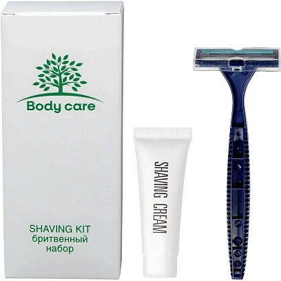 Набор бритвенный  Luscan Body care картон,200шт