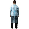 Халат н/с , на завязк, рук.манж, дл.140см, XL, пл 25, голуб, 10 шт/уп