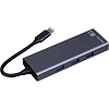 Разветвитель USB HS002 USBх3/HDMIх1/microSDx1/TFcardx1/Серый