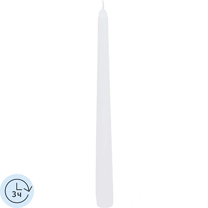 Свеча античная 22x255 белая, 300013