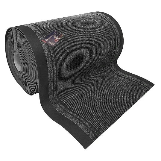 Коврик входной грязезащитный ворсовый дорожка 90x2000 см темн-сер-черн