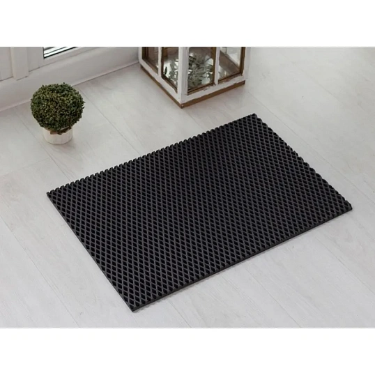 Коврик входной универсальный ромб 680х480мм черный
