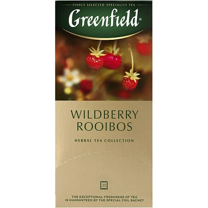 Чай Greenfield Wildberry Rooibos трав, 25пак,1007979