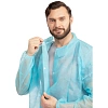 Халат на кнопках 20гр/м2 р.XL, голубой (10шт/упак),арт.406-877-006,к