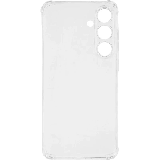 Чехол накладка PERO силикон для Samsung S25 Plus прозрачный усиленный