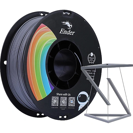 Катушка EN-PLA+ пластика Creality 1.75 мм 1кг., серый (3301010308)