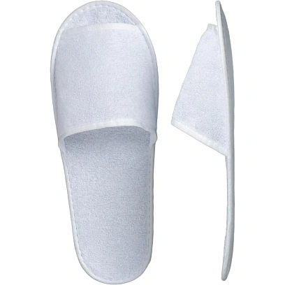 Тапочки одноразовые Бюджет,открытый мыс,махра(100% полиэстер)2,5 мм,Стиль