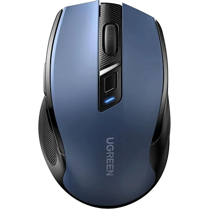 Мышь компьютерная UGREEN MU006 (25753),беспров/4000DPI/Silence/2.4,синий