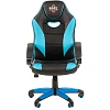 Кресло ТП 690 экокожа,черный/синий,пластик