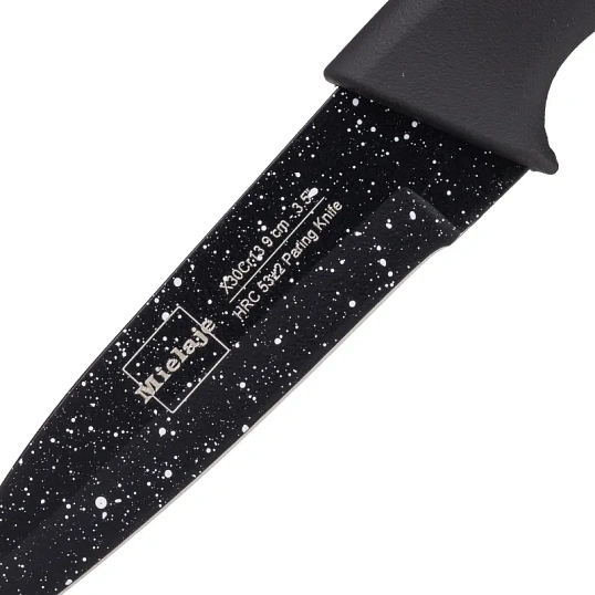 Нож для чистки овощей Santoku 9 см. рукоять Soft Touch, Mielaje 81109