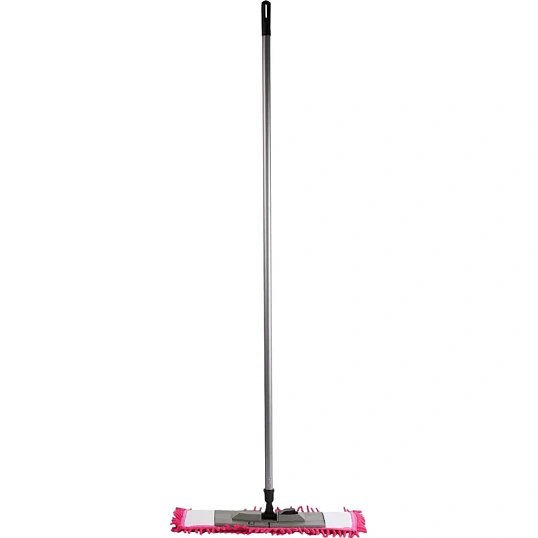 Швабра флаундер для пола пласт 47х16 в сборе с насад Chenille микрофSV5104