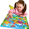 Настольная игра ходилка с фишками для малыш 2в1. Динозавры+Космос.42х29,7см