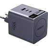 Зарядное устройство UGREEN X616 (65828),выдв каб,100W GaN,USB-C&A,сер косм