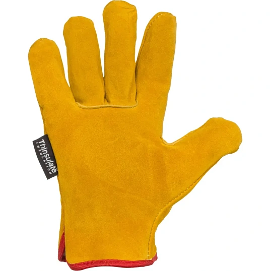 Перчатки защитные ДИГГЕР спилковые желтые утеплитель Тинсулейт р.10,5