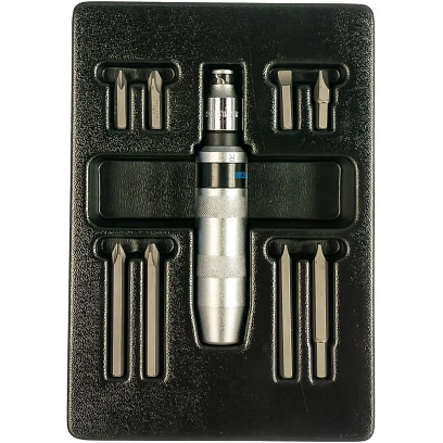 Отвертка ударная Набор  5/16 с принадлежностями,ложемент,10 предм.KING TONY