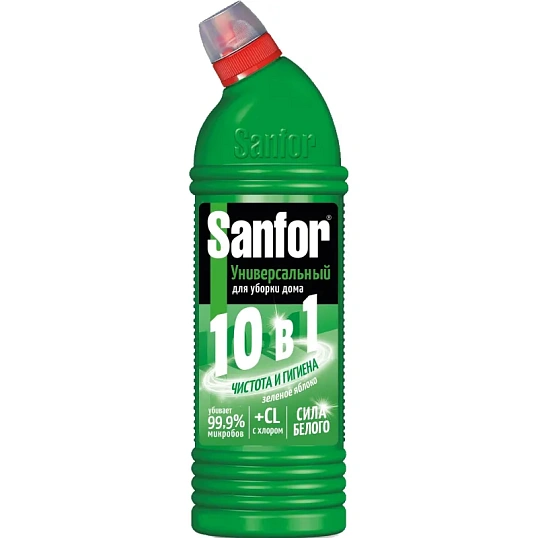 Универсальное чистящее средство SANFOR Универсал зеленое яблоко 750 г