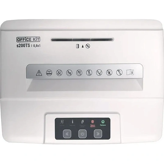 Шредер (уничтожитель) Office Kit S200TS (0,8x1), P-7ур.секр., 5лист, 25л