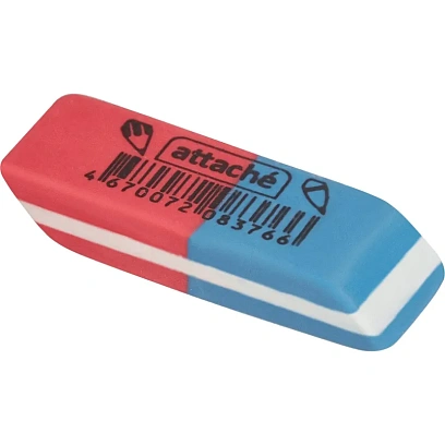 Ластик Attache 42x14x8 мм комбинированный для карандашей и ручек