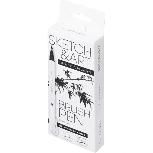 Ручка -кисть Sketch&Art 4шт/наб 36-0030