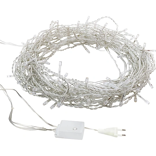 Гирлянда светодиодная Дождь 240LED, 2x3 м, МЕРЦАНИЕ, Теплый Белый 235-066