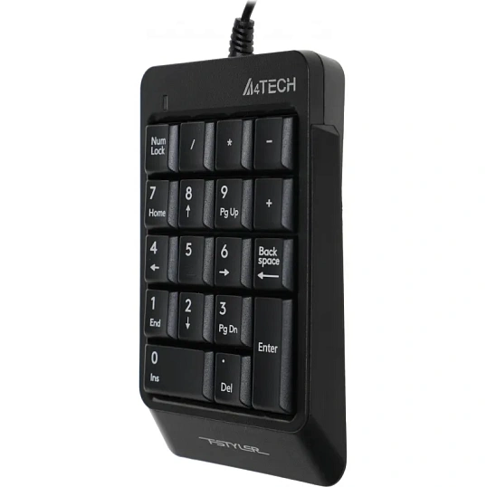 Клавиатура числовой блок A4Tech Fstyler FK13P черный USB slim