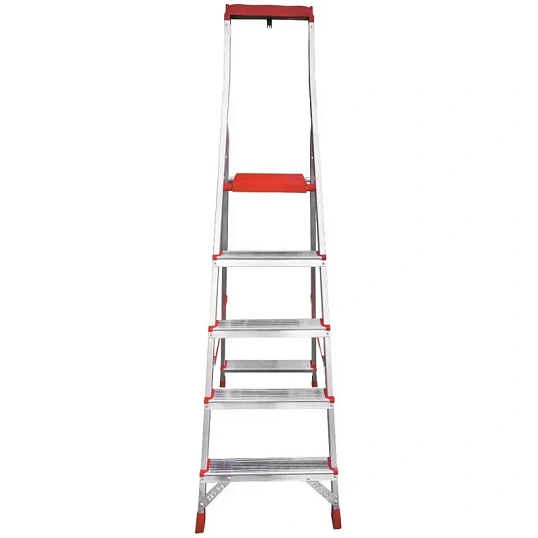 Стремянка алюминиевая усил 225 кг 5ступеней, пл. лоток Новая Высота 3115105