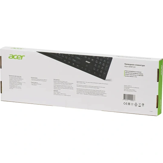 Клавиатура Acer OKW122 черный USB (ZL.KBDEE.00C)