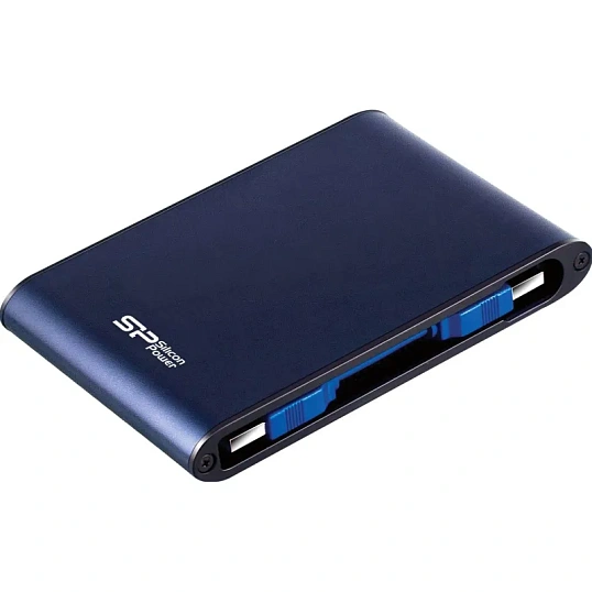 Портативный HDD Silicon Power Armor A80 2Tb/2.5/Синий (SP020TbPHDA80S3B)
