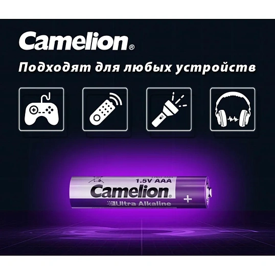 Батарейка Camelion Ultra 4шт/бл (LR03-BP4UT,  1.5В) (14985)