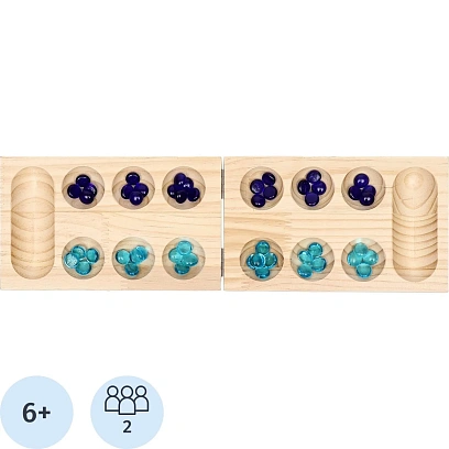 Настольная игра на логику 'Калах. Манкала', 48 камней, 10480712