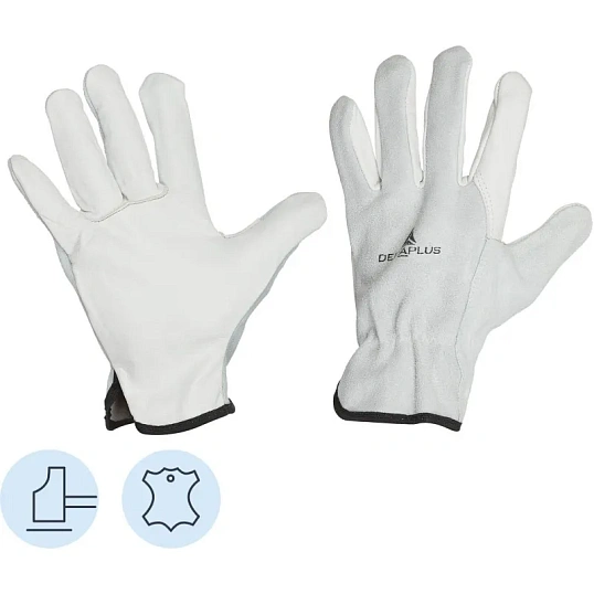 Перчатки DELTA PLUS натуральная воловья кожа FCN29 бежевые р.11 (FCN2911)