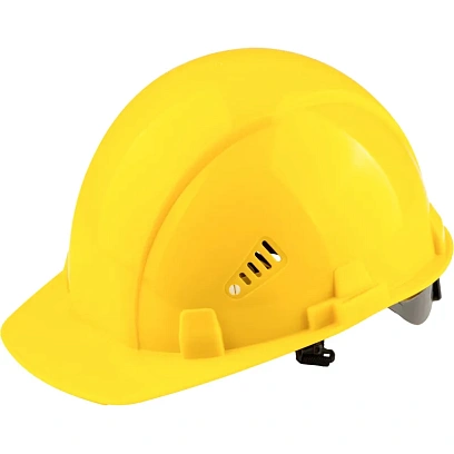 Каска TOPFORT СТАНДАРТ 204 с храповиком желтая