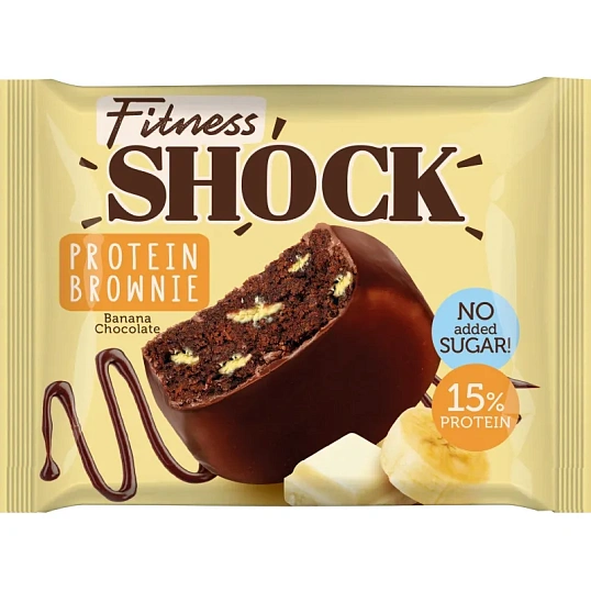 Печенье FitnessSHOCK Брауни Банановый 50г