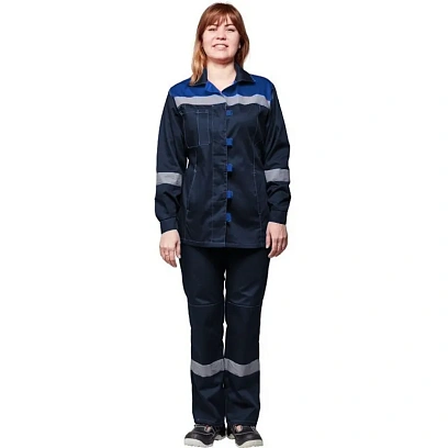 Костюм летний жен. л20-КБР син/вас (р.60-62) 170-176 (Арсенал-СП)