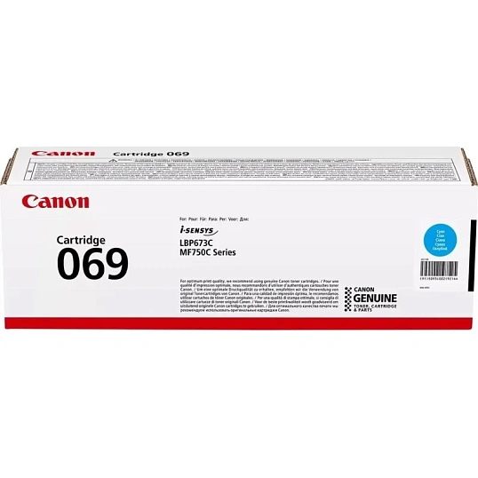 Тонер-картридж Canon CRG 069 C (5093C002)